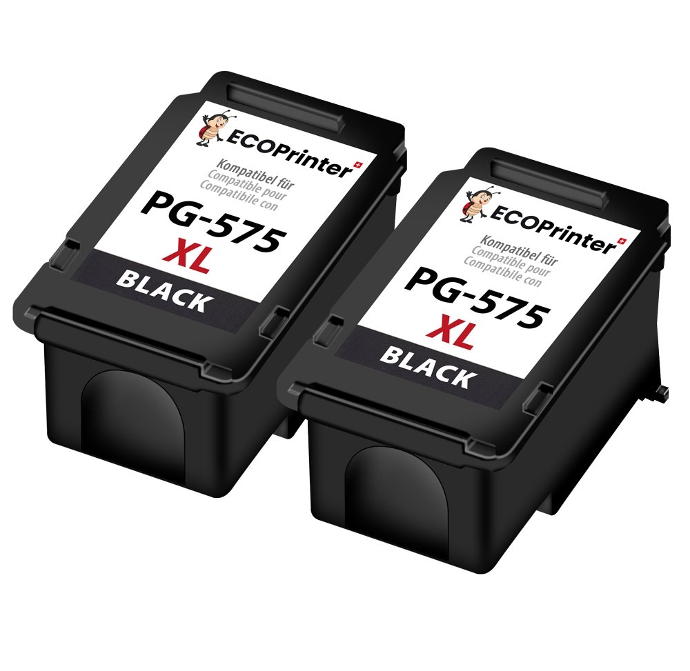 Pack de 2 cartouches ECOPrinter équivalent à Canon PG-575XL