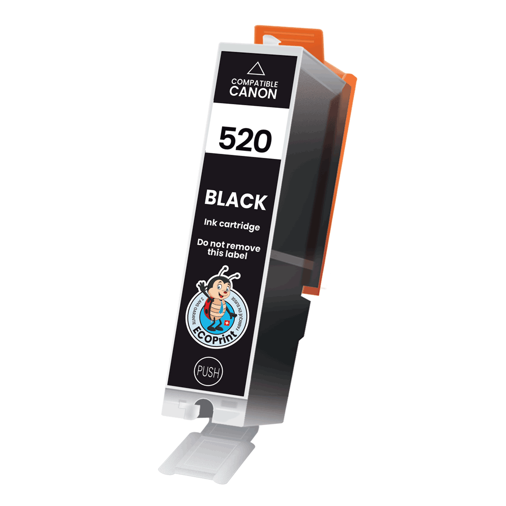Cartouche ECOPrinter équivalent à Canon PGI-520 Noir (BK)