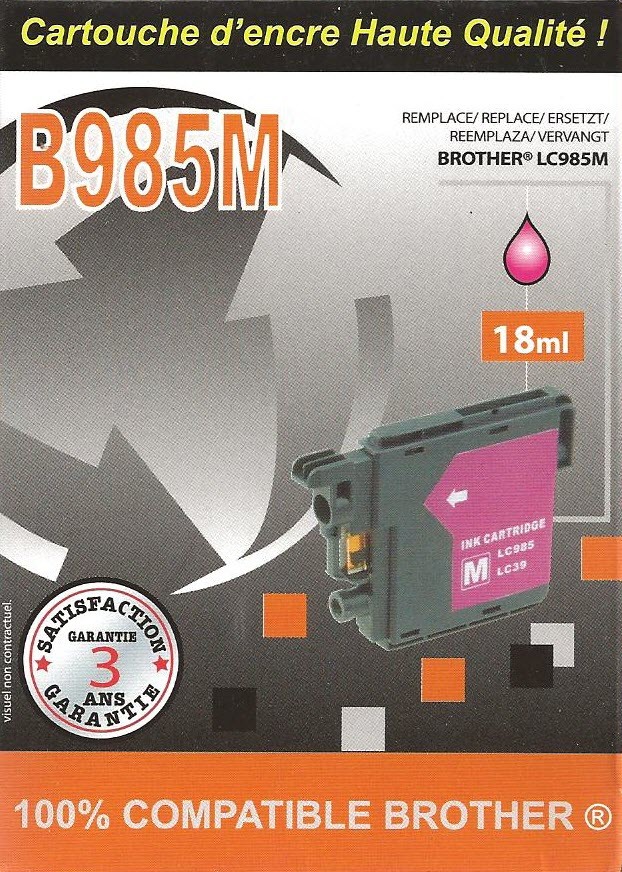 Cartouche compatible Brother LC-985M / Magenta