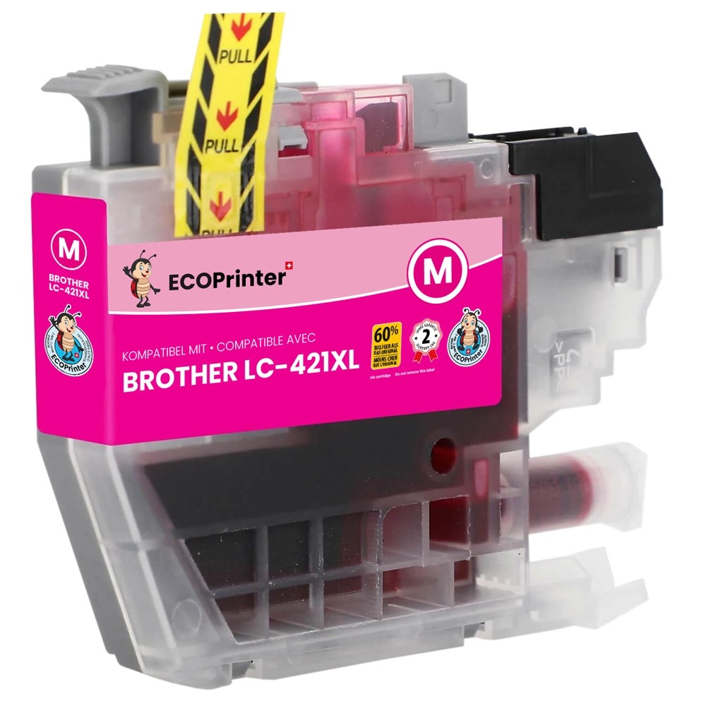 Cartouche ECOPrinter équivalent à Brother LC-421XL Magenta (M)