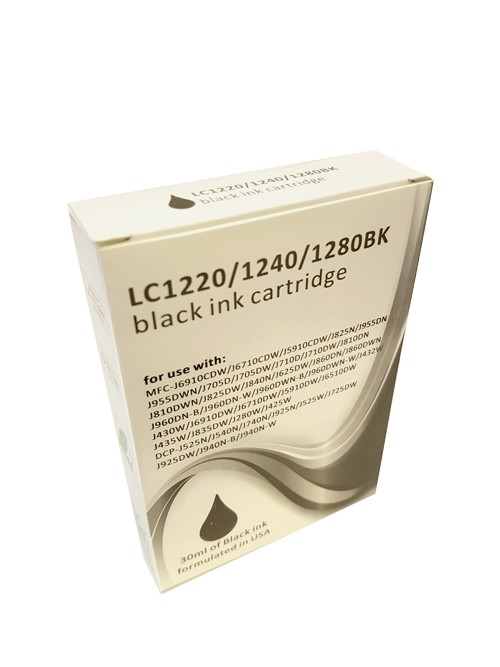 Cartouche ECOPrinter équivalent à Brother LC-1240 - LC-1280 Noir (BK)	