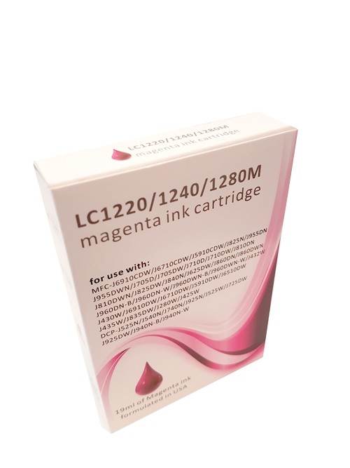 Cartouche ECOPrinter équivalent à Brother LC-1240 - LC-1280 Magenta (M)	