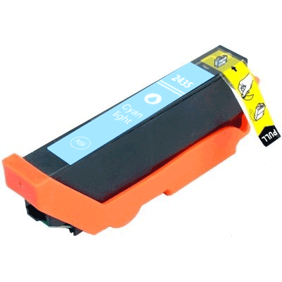 Cartouche ECOPrinter équivalent à  Epson T2435 XL Cyan clair (CL)	