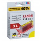 Cartouche compatible Canon CLI-571 XL / Jaune