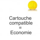 Cartouche compatible Epson T028 / Noir 17ml