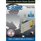 Cartouche compatible Epson T0802 / Cyan 12 ml