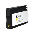 Cartouche rechargée HP 933XL / Jaune / Rechargé / AVEC niveau d'encre affiché.