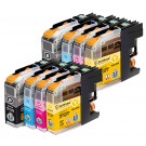 Pack de 8 cartouches ECOPrinter équivalent à Brother LC-123