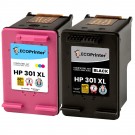 Pack de 2 cartouches ECOPrinter équivalent à HP 301XL